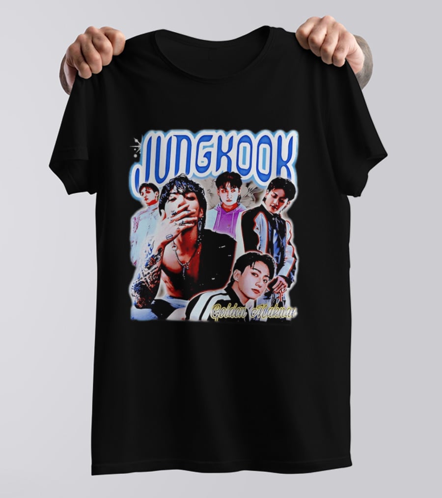 Jungkook Golden Maknae Multicolor Fashion T-Shirt