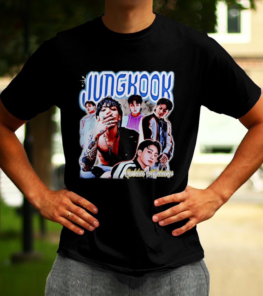 Jungkook Golden Maknae Multicolor Fashion T-Shirt