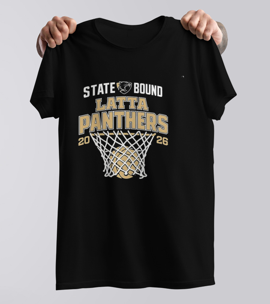 Latta Panthers State Bound Basketball 2026 T-Shirt