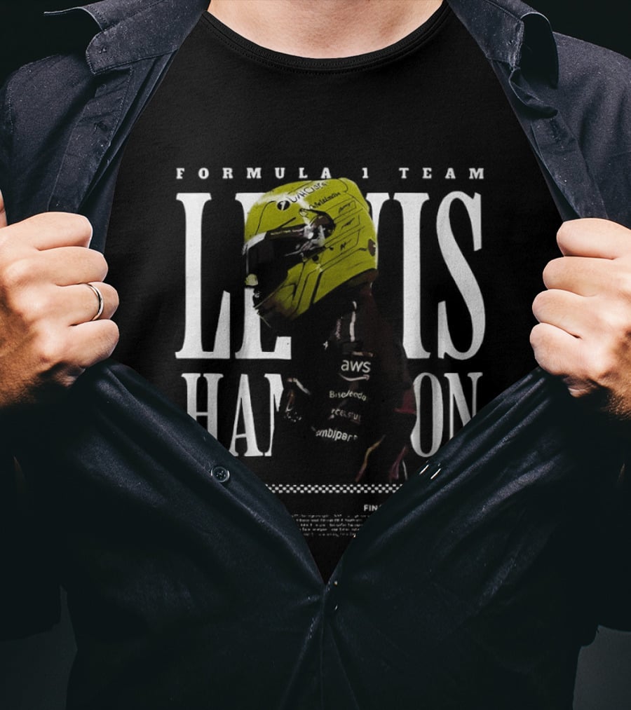 Formula 1 Team Lewis Hamilton Final Chapter 44 British Racing Champion T-Shirt