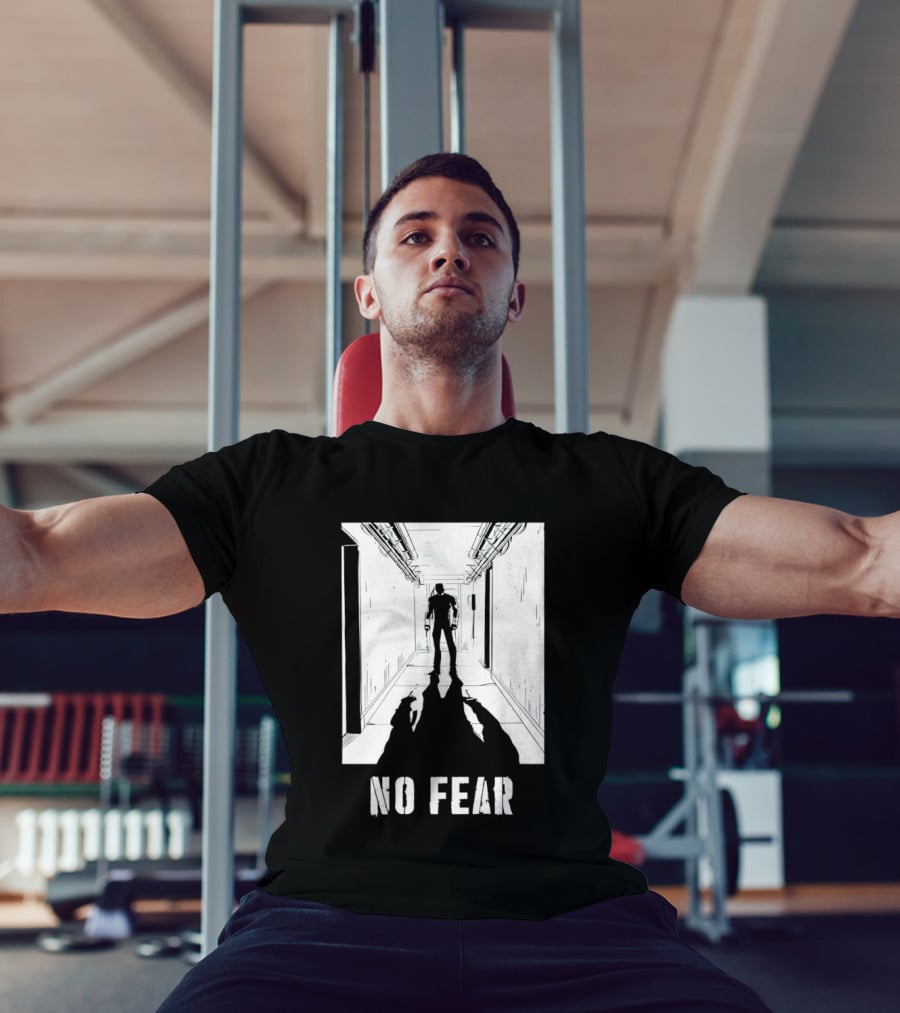No Fear Redux Corridor Shadow Person Standing T-Shirt