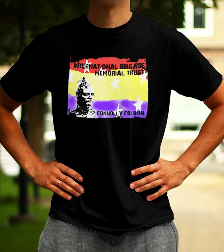 International Brigade Memorial Trust Connolly Column Star Flag T-Shirt