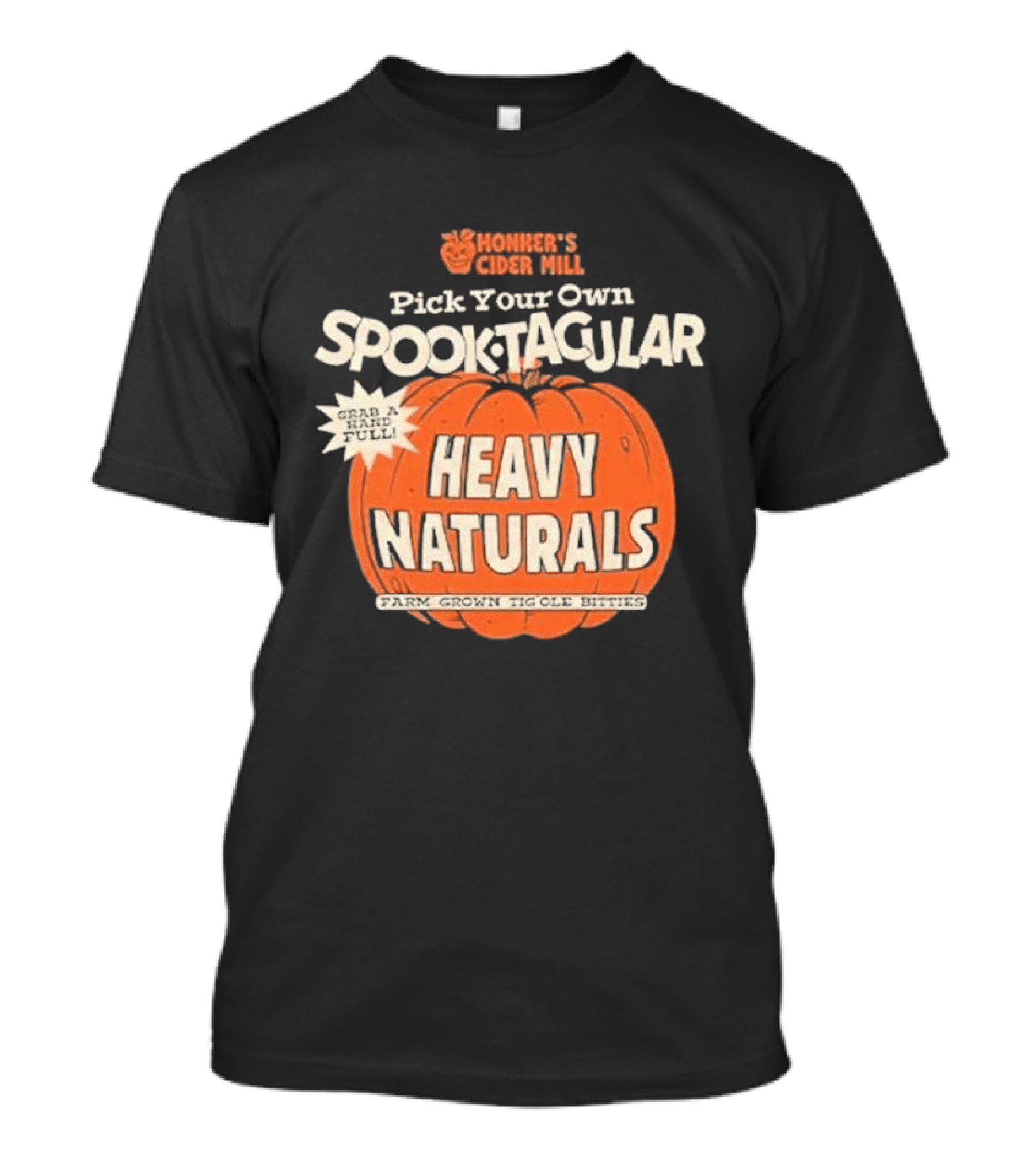 Hohner's Cider Mill Pick Your Own Spooktacular Heavy Naturals Pumpkin T-Shirt