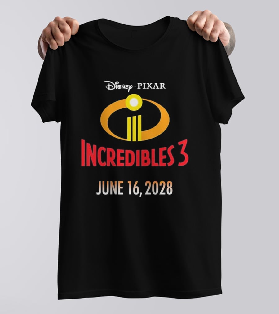 Disney Pixar Incredibles 3 June 16 2028 T-Shirt