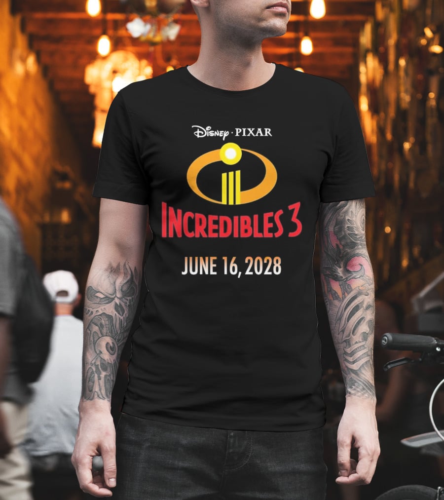 Disney Pixar Incredibles 3 June 16 2028 T-Shirt
