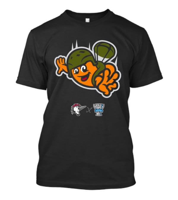 Fayetteville Woodpeckers Frijoles Saltarines De Fayetteville Parachute Character 2026 T-Shirt
