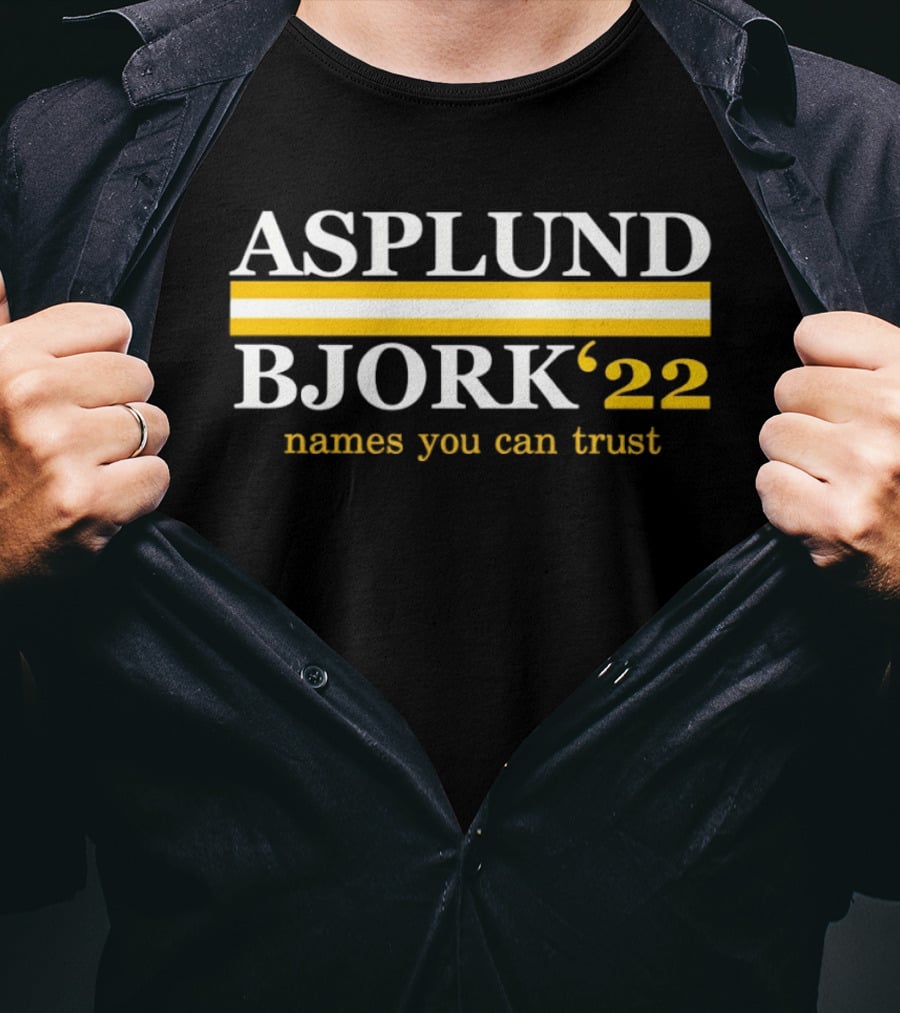 Asplund Bjork 22 Names You Can Trust Buffalo Sabres Hockey T-Shirt