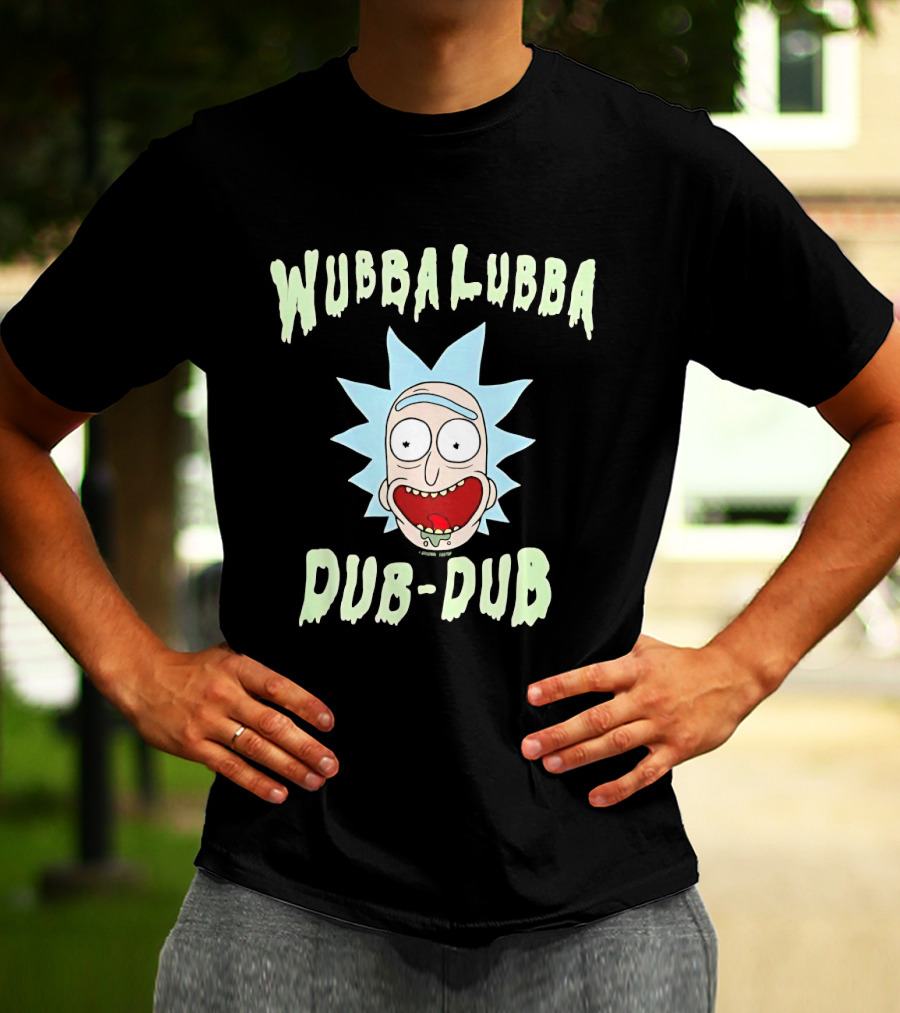 Wubbalubba Dub Dub Rick Sanchez Face T-Shirt