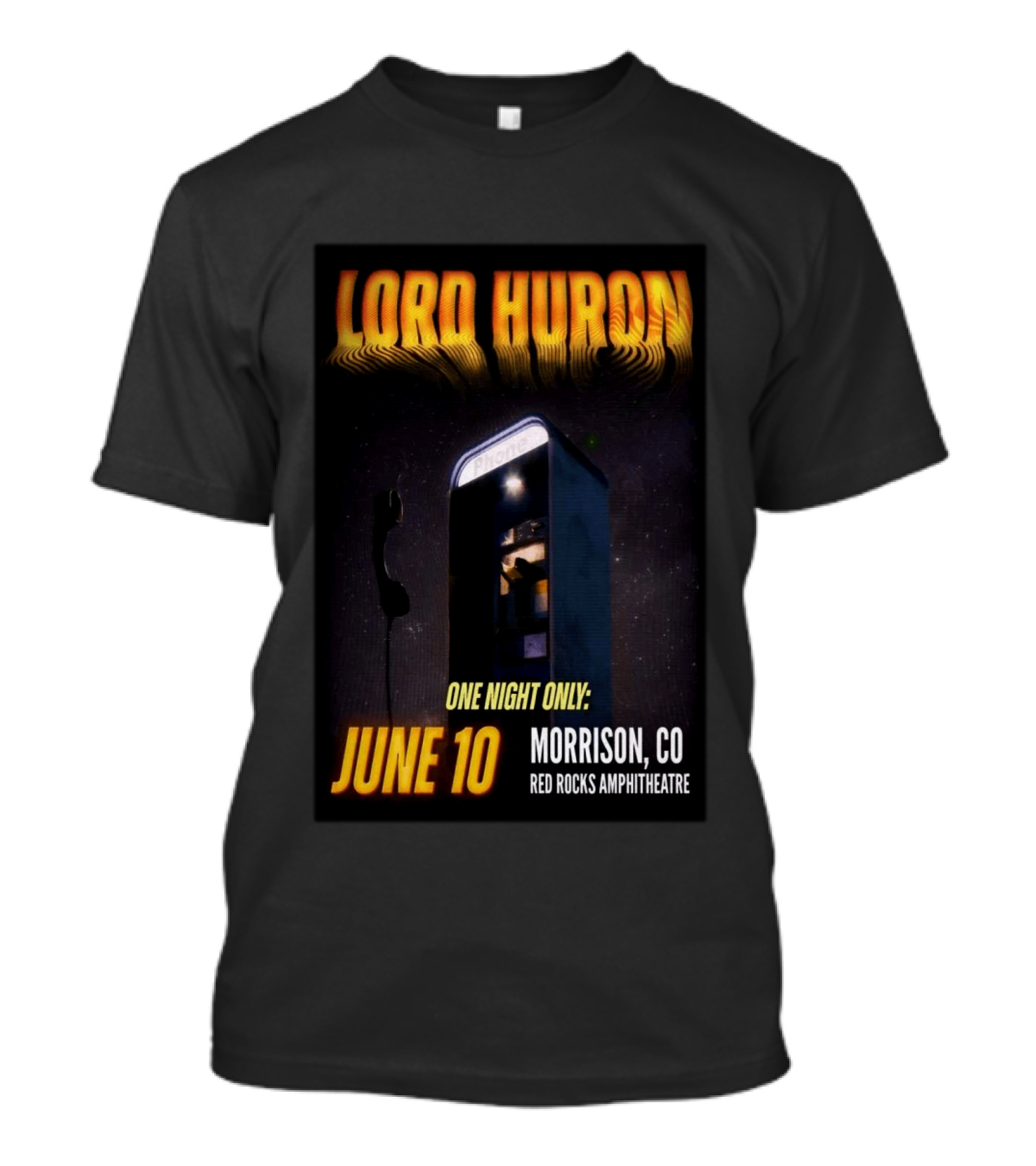 Lord Huron One Night Only June 10 Morrison CO Red Rocks Amphitheatre T-Shirt