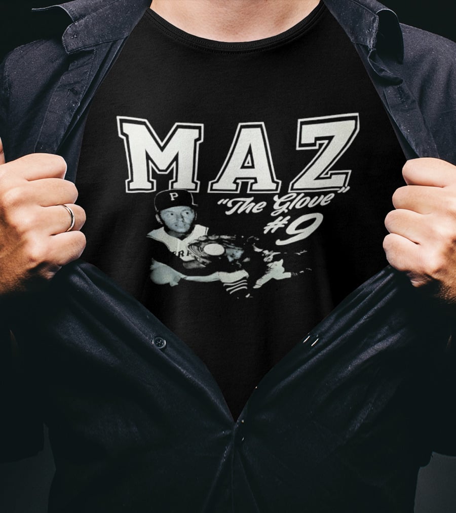 Maz The Glove #9 P Baseball Player T-Shirt
