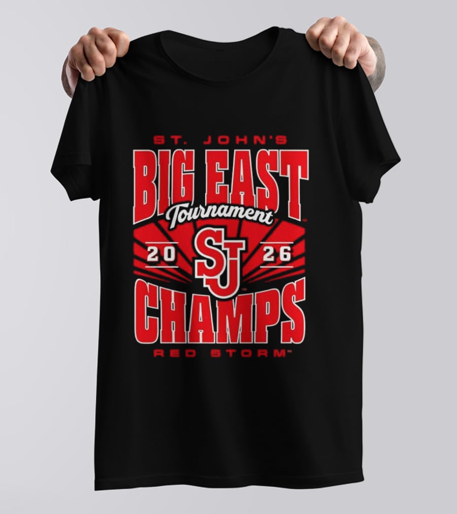 St. John's Red Storm 2026 Big East Tournament Champs T-Shirt