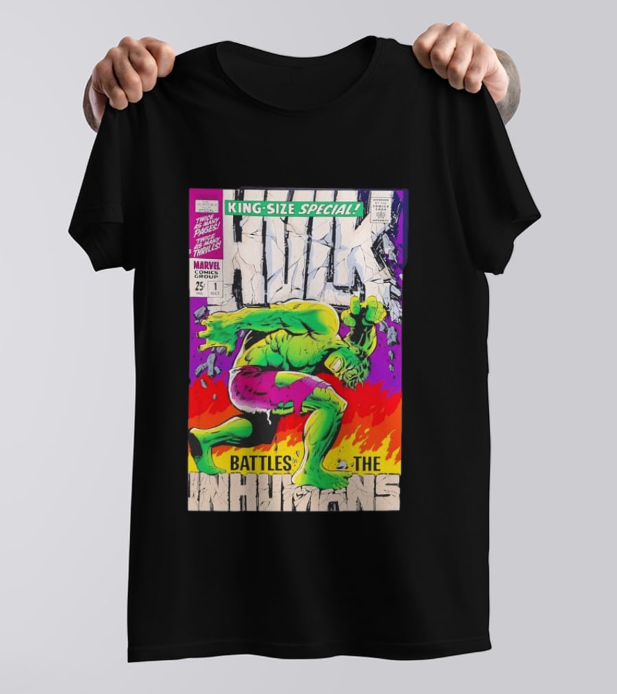 The Incredible Hulk King Size Special Battles The Inhumans Marvel Comics Group 1968 Cover T-Shirt