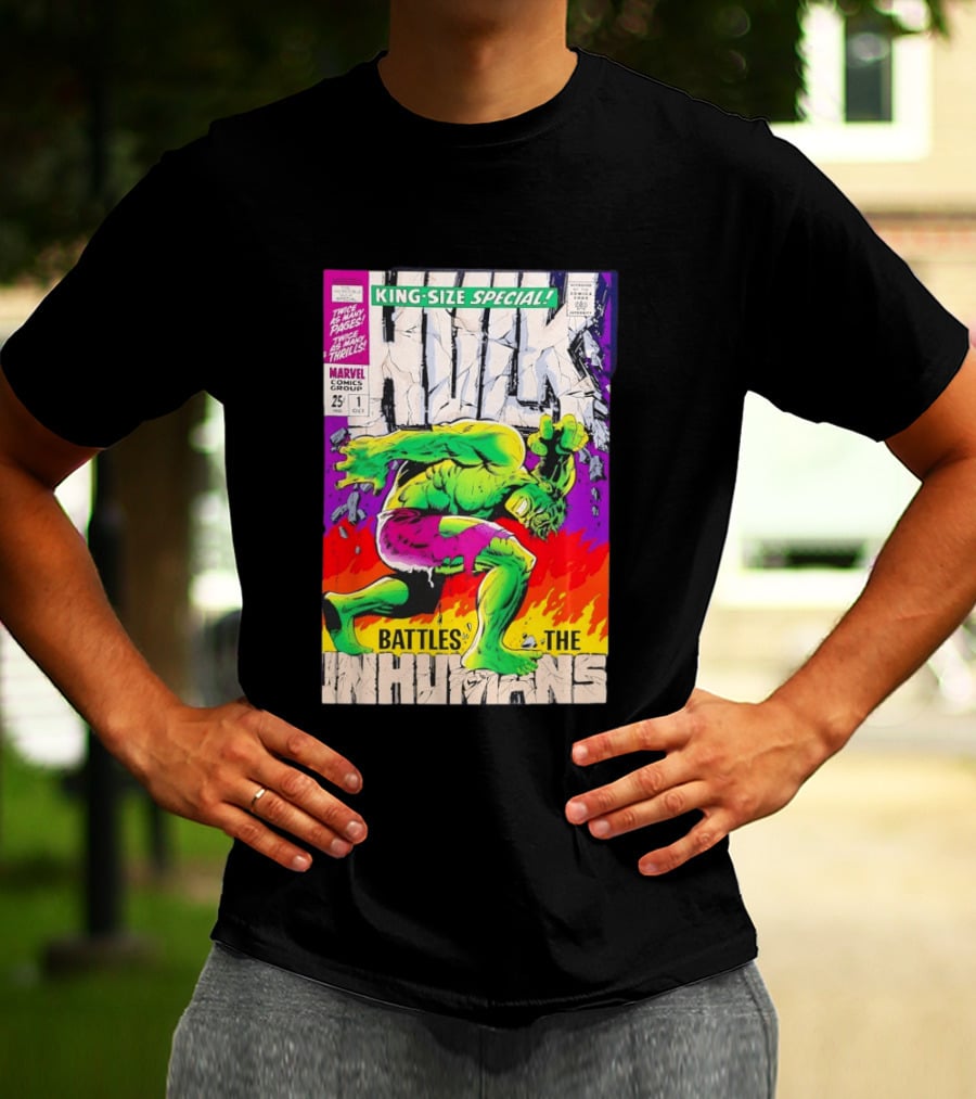 The Incredible Hulk King Size Special Battles The Inhumans Marvel Comics Group 1968 Cover T-Shirt