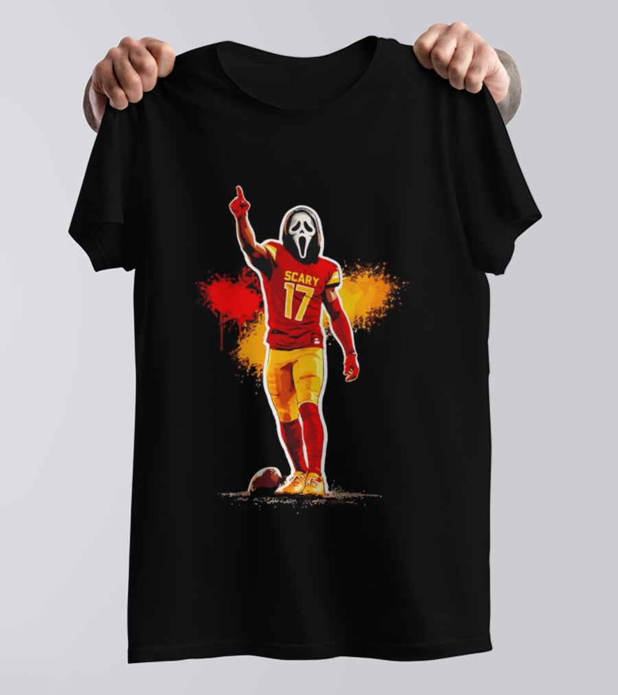 Washington Commanders Terry Mclaurin Scary 17 Horror Football Jersey T-Shirt