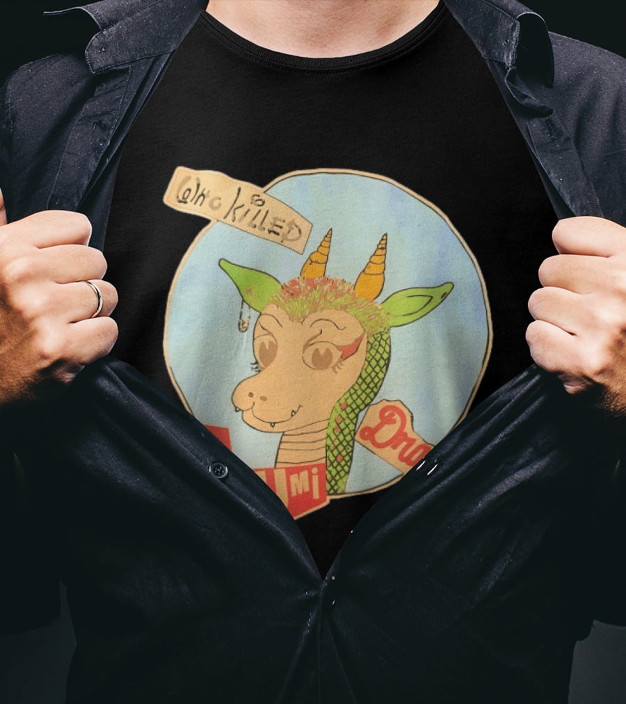 Who Killed Rika Tatsumi Dragon Image With Colorful Cartoon T-Shirt