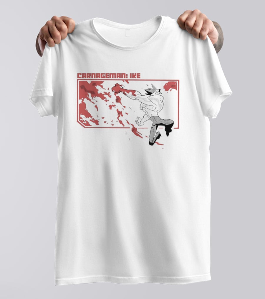 Carnageman Ike Comic Explosive Action T-Shirt