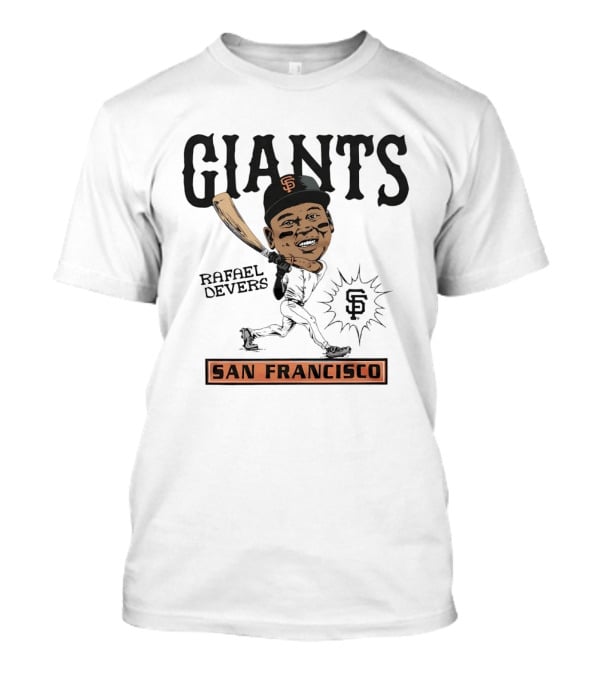 Rafael Devers San Francisco Giants MLB Baseball Caricature Giants San Francisco T-Shirt