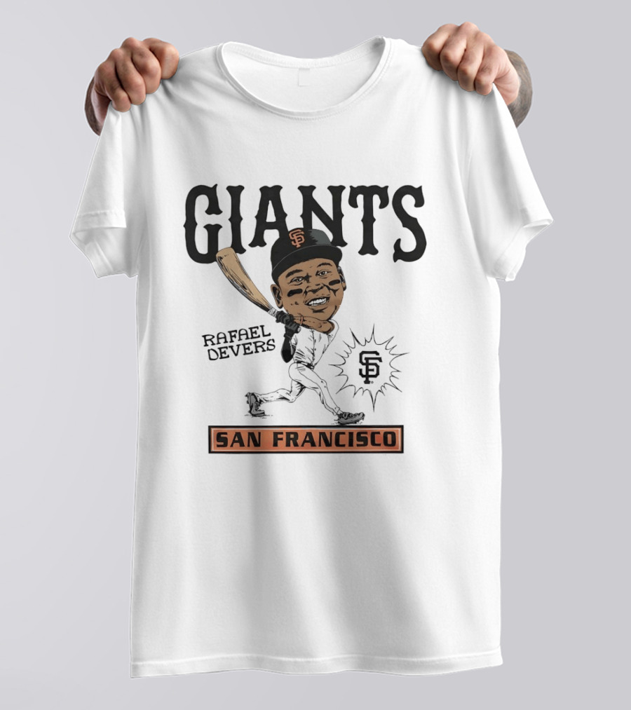 Rafael Devers San Francisco Giants MLB Baseball Caricature Giants San Francisco T-Shirt