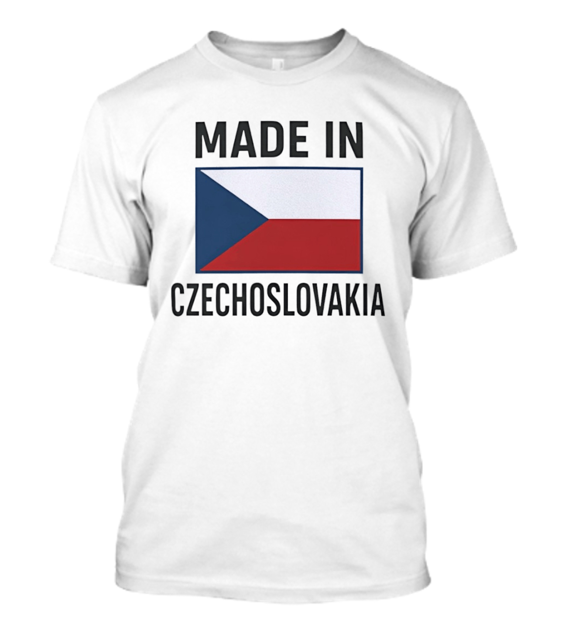 Made In Czechoslovakia Czechia Flag Heritage T-Shirt