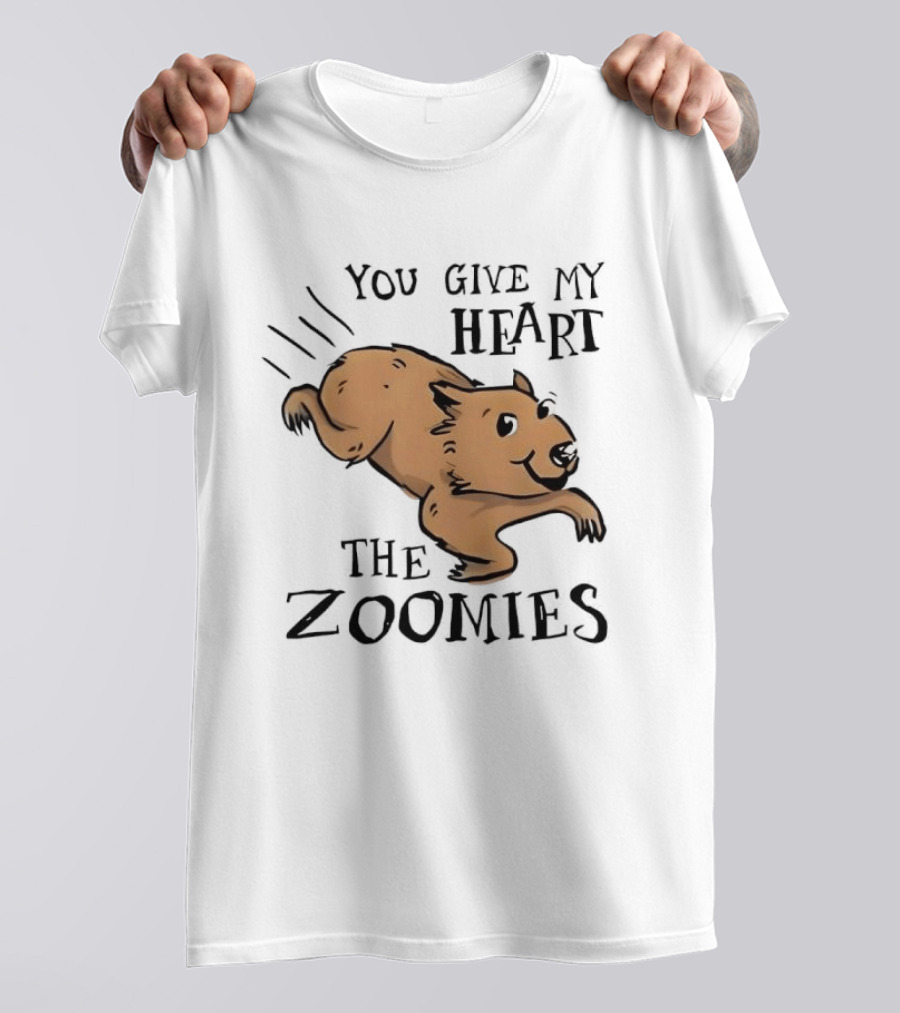 You Give My Heart The Zoomies Capybara T-Shirt
