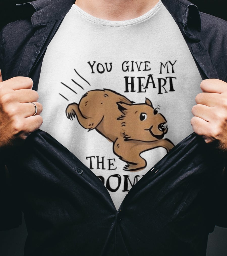 You Give My Heart The Zoomies Capybara T-Shirt