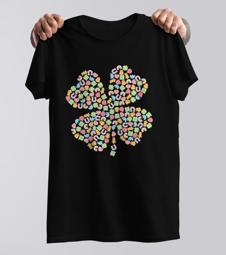 Lucky Charms Four Leaf Clover Candy St Patricks Day 2026 T-Shirt