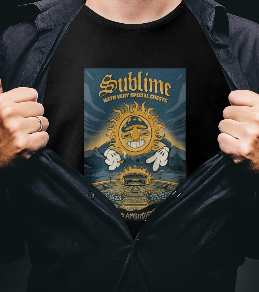 Sublime With Very Special Guests August 6 2026 Ford Amphitheater Colorado Springs T-Shirt
