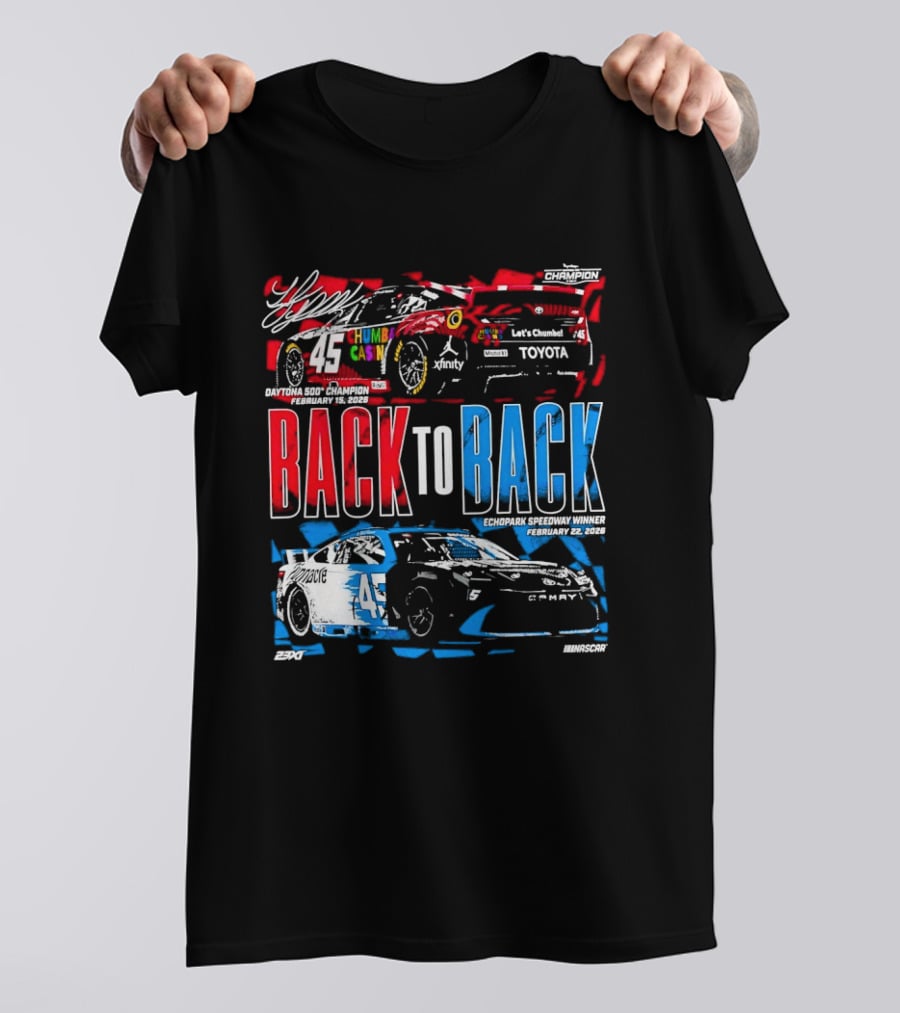 Back To Back Daytona 500 2026 Echopark Speedway Toyota Racing T-Shirt