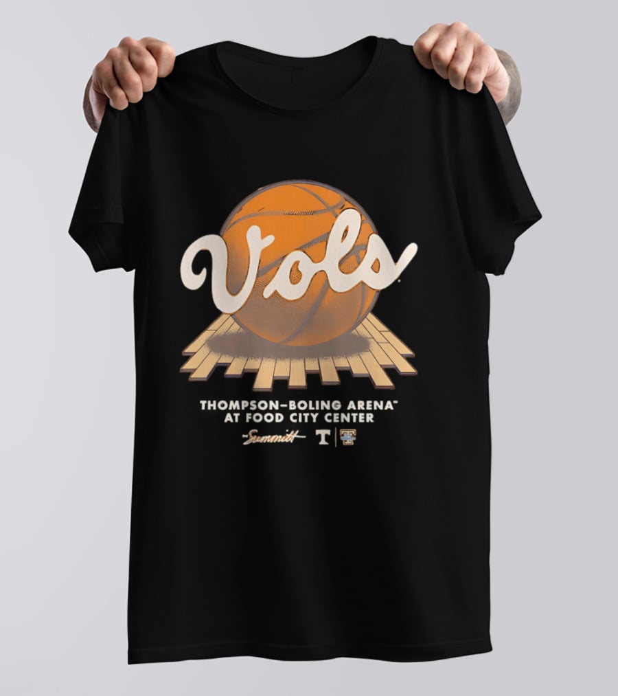 Tennessee Volunteers Basketball Vols Thompson Boling Arena Food City The Summitt Court T-Shirt