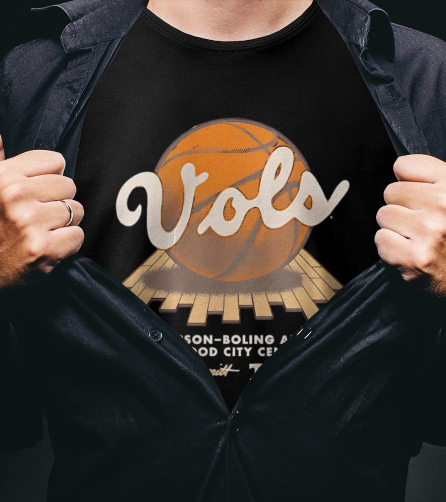 Tennessee Volunteers Basketball Vols Thompson Boling Arena Food City The Summitt Court T-Shirt