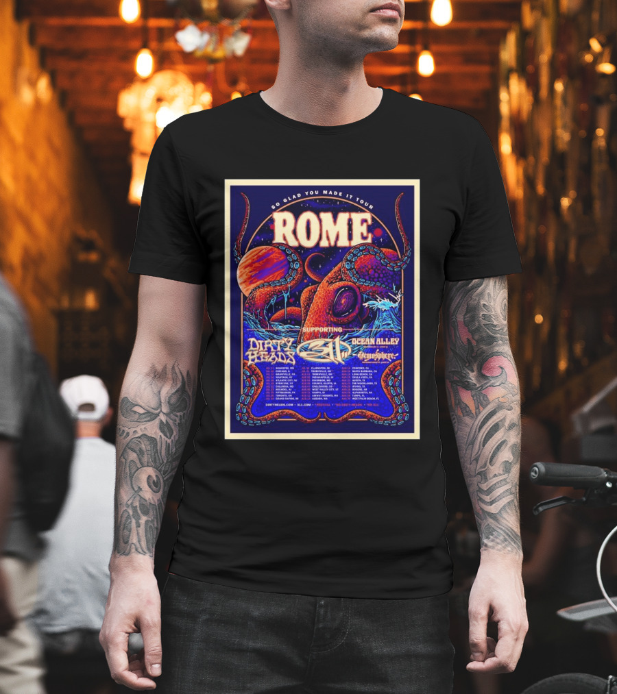 So Glad You Made It Tour 2026 Rome 311 Dirty Heads Ocean Alley Tour Clarkston MI T-Shirt