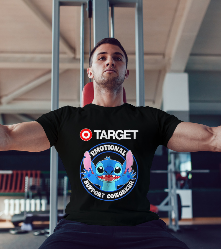 Target Happy Stitch Emotional Support Coworker T-Shirt