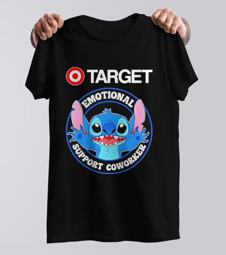 Target Happy Stitch Emotional Support Coworker T-Shirt