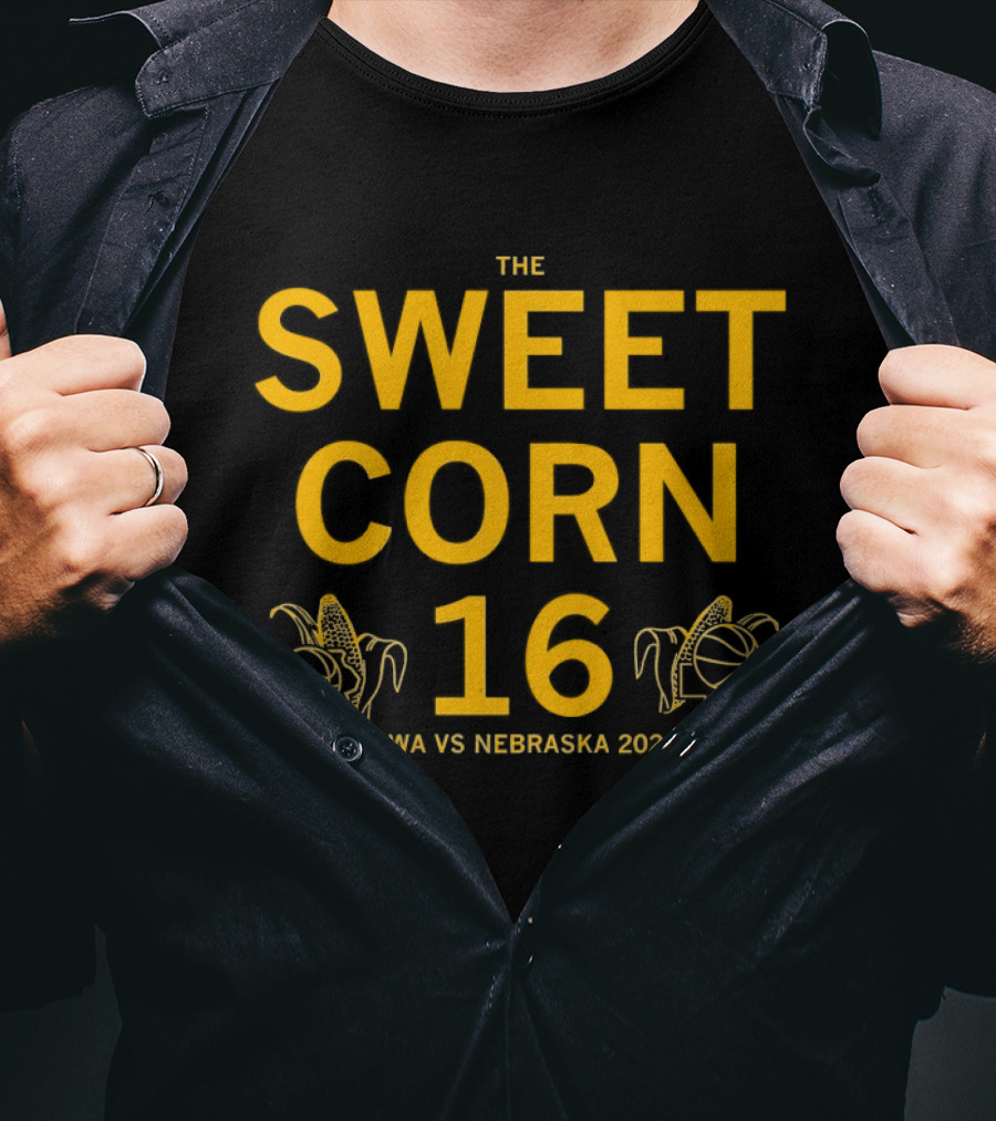 Sweet Corn 16 Iowa Vs Nebraska 2026 Corn Huskers T-Shirt