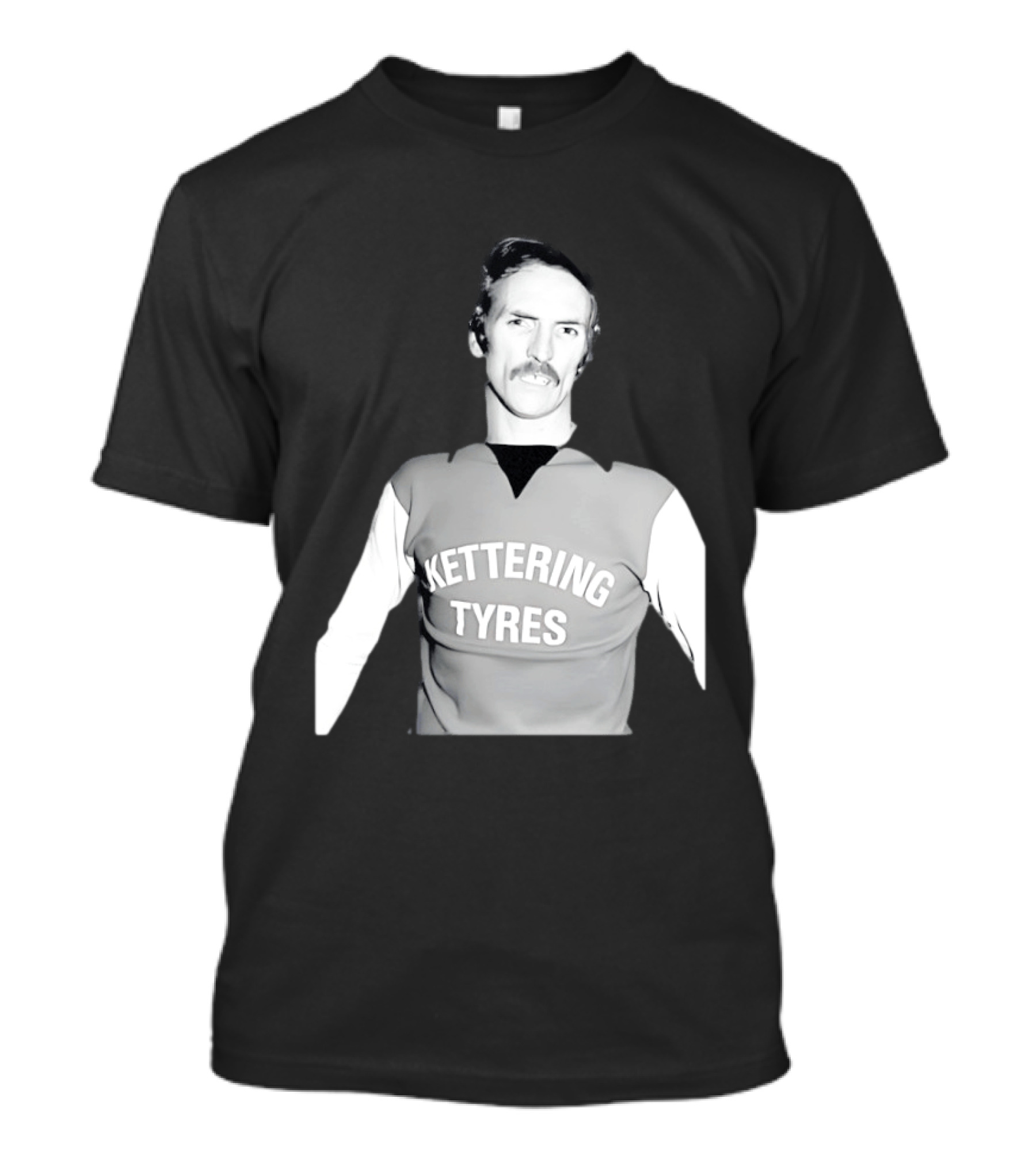Derek Dougan Kettering Tyres Football Top T-Shirt
