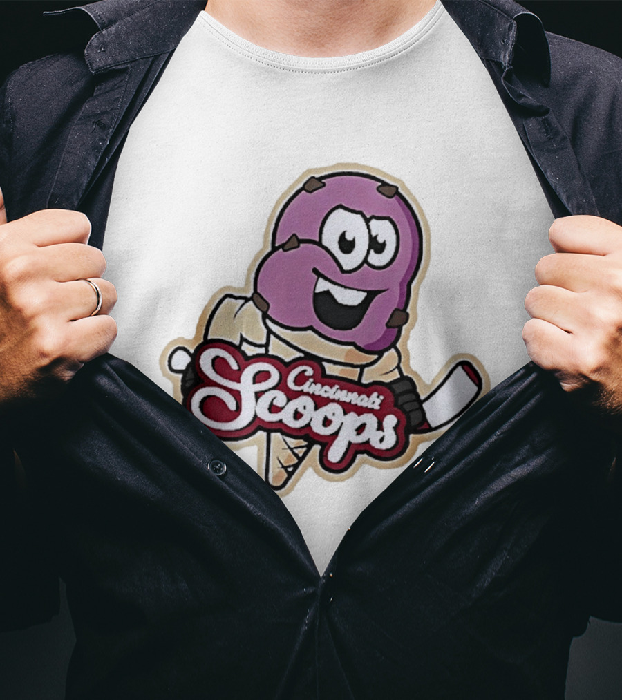 Cincinnati Scoops Hockey Ice Cream Cyclones T-Shirt