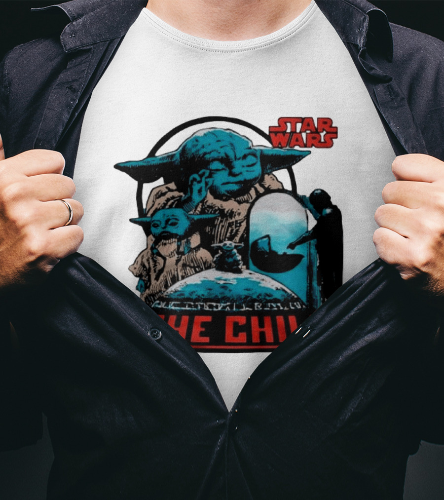 Star Wars The Mandalorian Grogu The Child Retro Comic T-Shirt