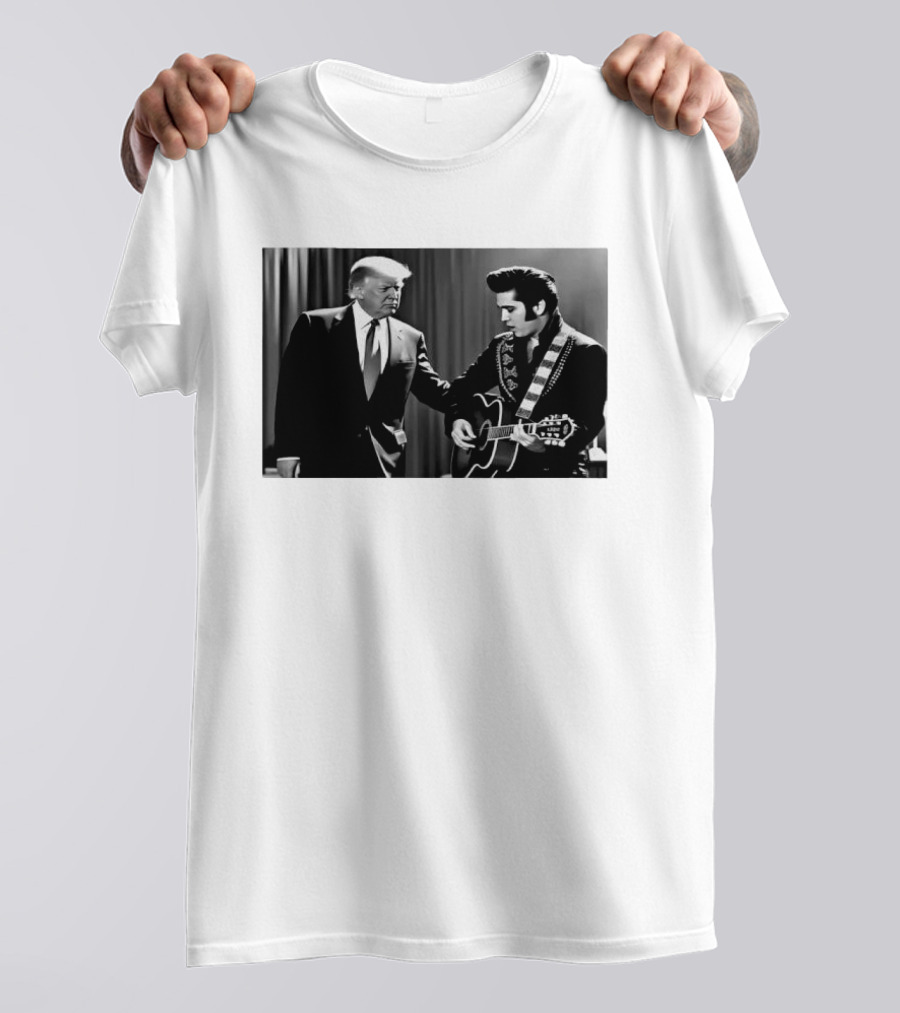 Trump Visits Graceland With Presley Guitar Moment T-Shirt