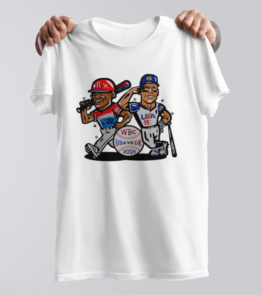 WBC Baseball 2026 USA Vs DR Dominicana 22 USA 99 T-Shirt