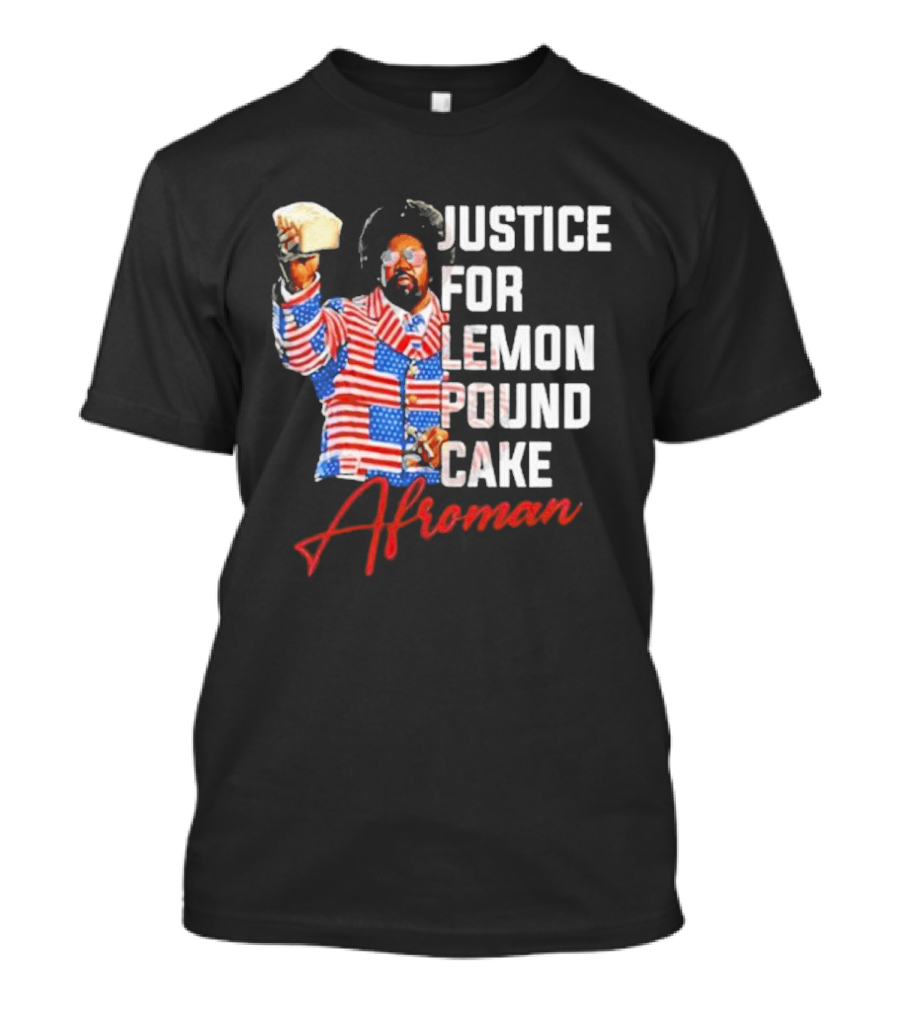 Justice For Lemon Pound Cake Afroman USA Flag Suit T-Shirt