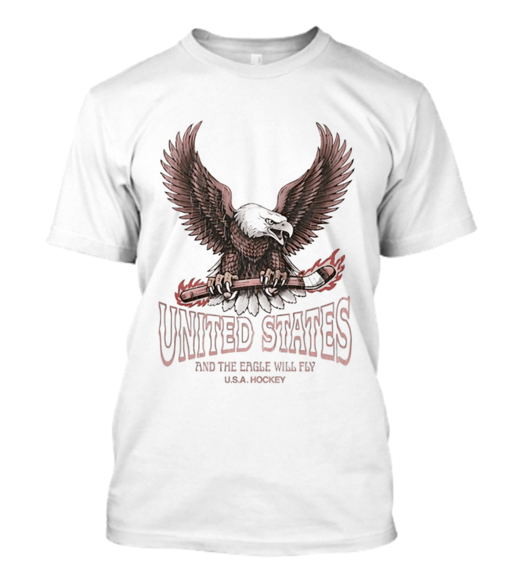 United States Free Bird Hockey And The Eagle Will Fly T-Shirt