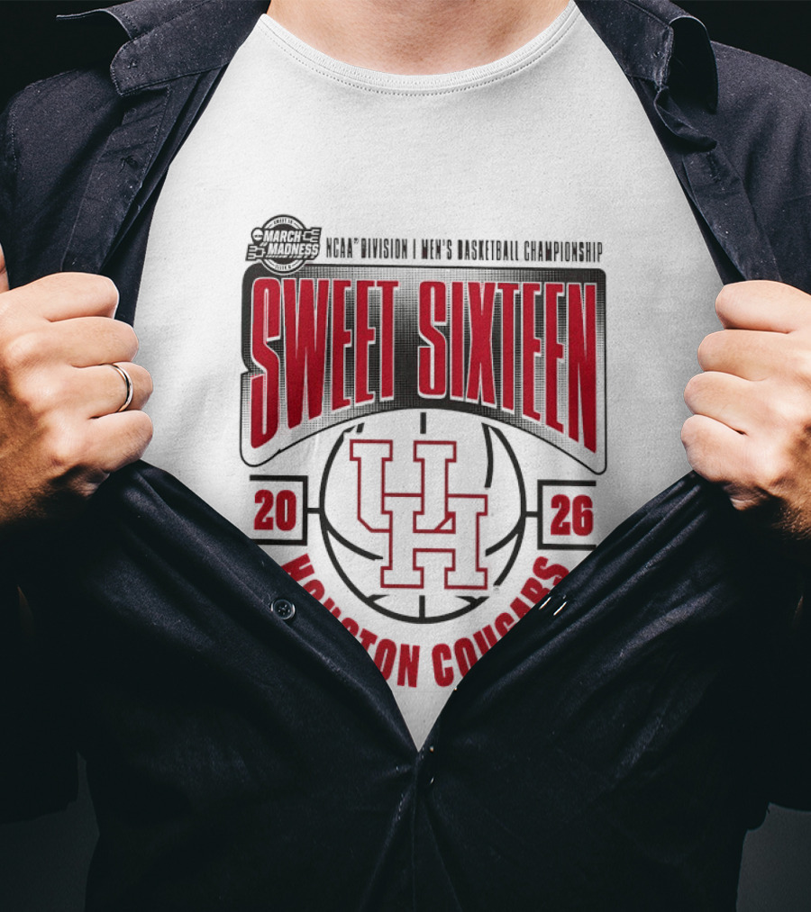Houston Cougars 2026 NCAA Men's Basketball Championship Sweet Sixteen T-Shirt