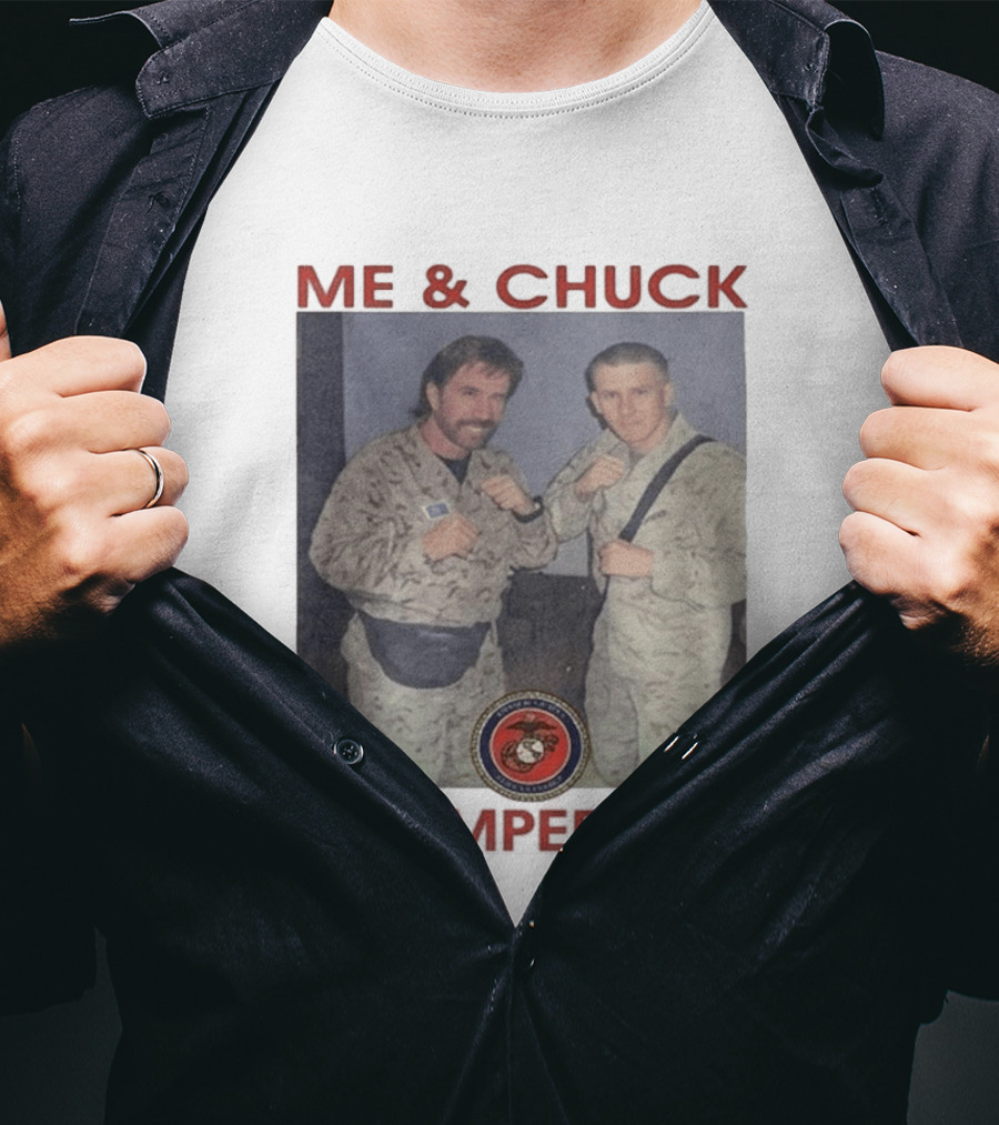 Me And Chuck Semper Fi USMC Marines T-Shirt