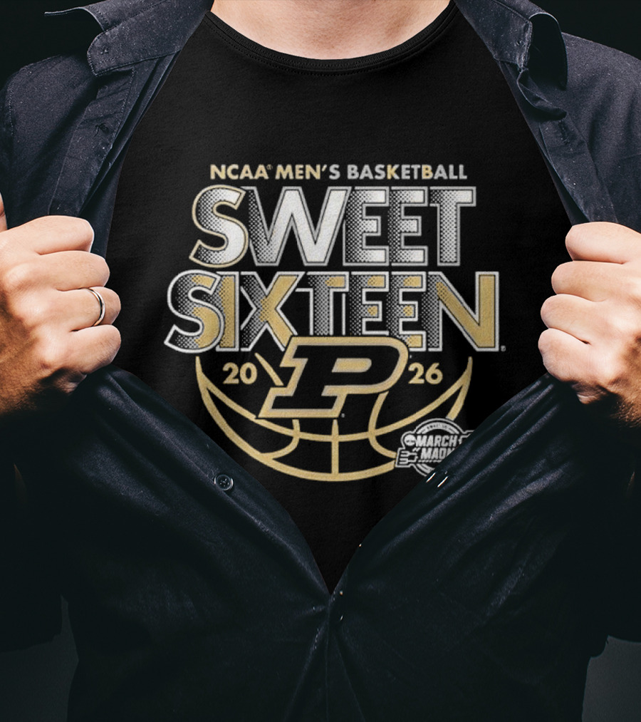 Purdue Boilermakers NCAA Men's Basketball 2026 Sweet 16 March Madness T-Shirt