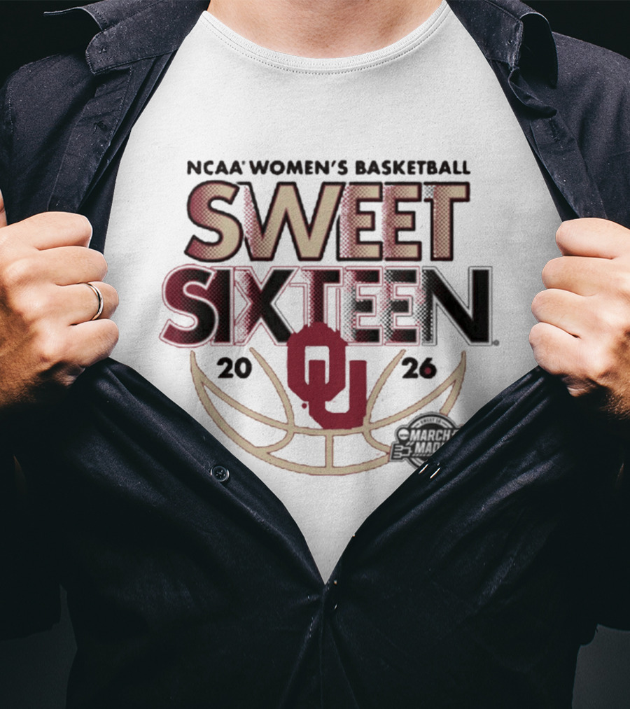NCAA Oklahoma Women's Basketball 2026 Sweet Sixteen March Madness T-Shirt