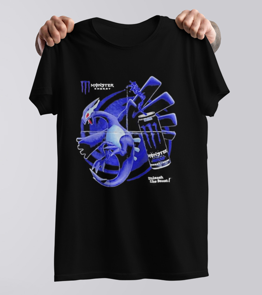 Shadow Lugia Meets Monster Energy Mixxd Burst Fusion T-Shirt