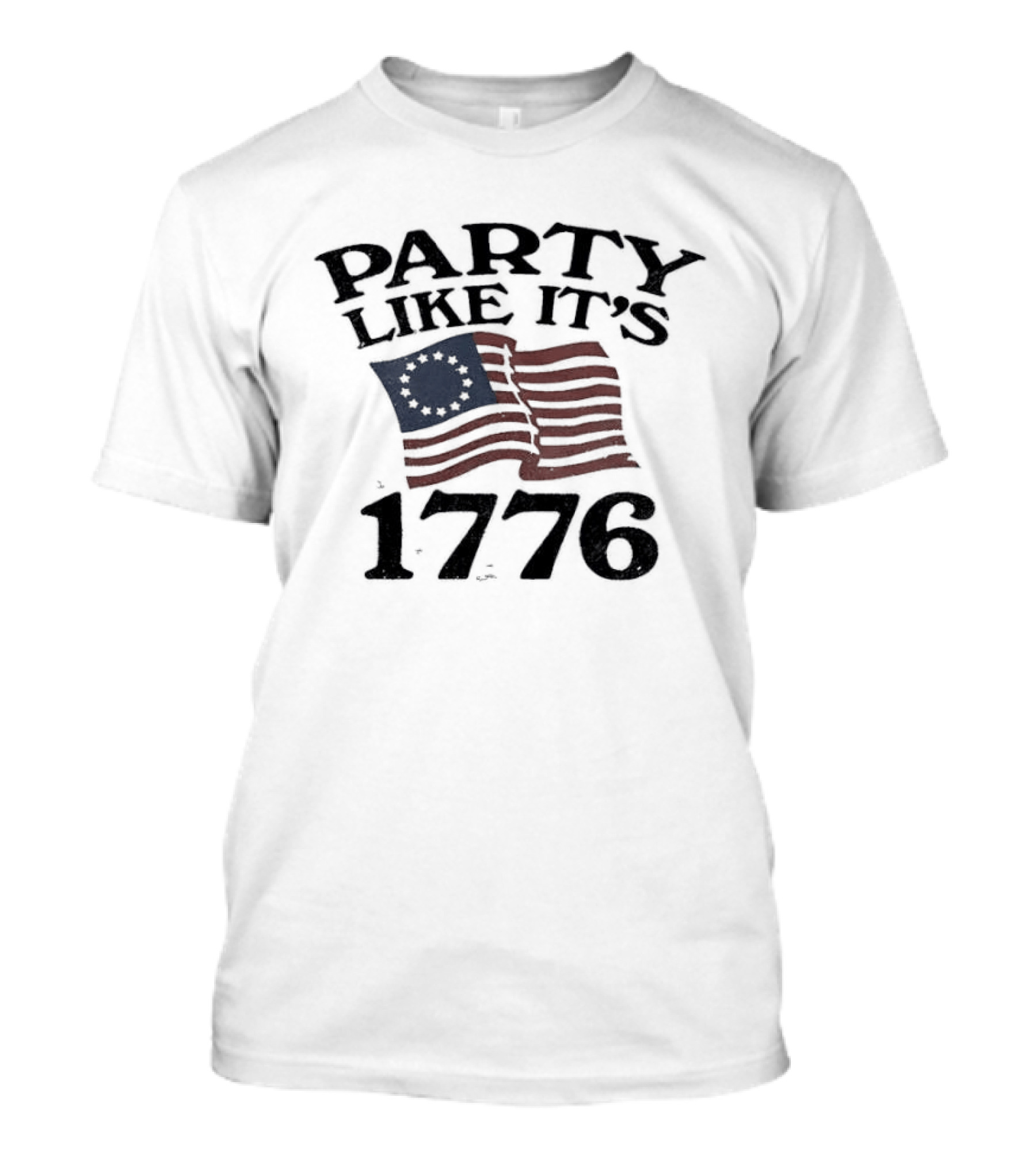 Party Like It's 1776 Betsy Ross American Flag Celebration T-Shirt