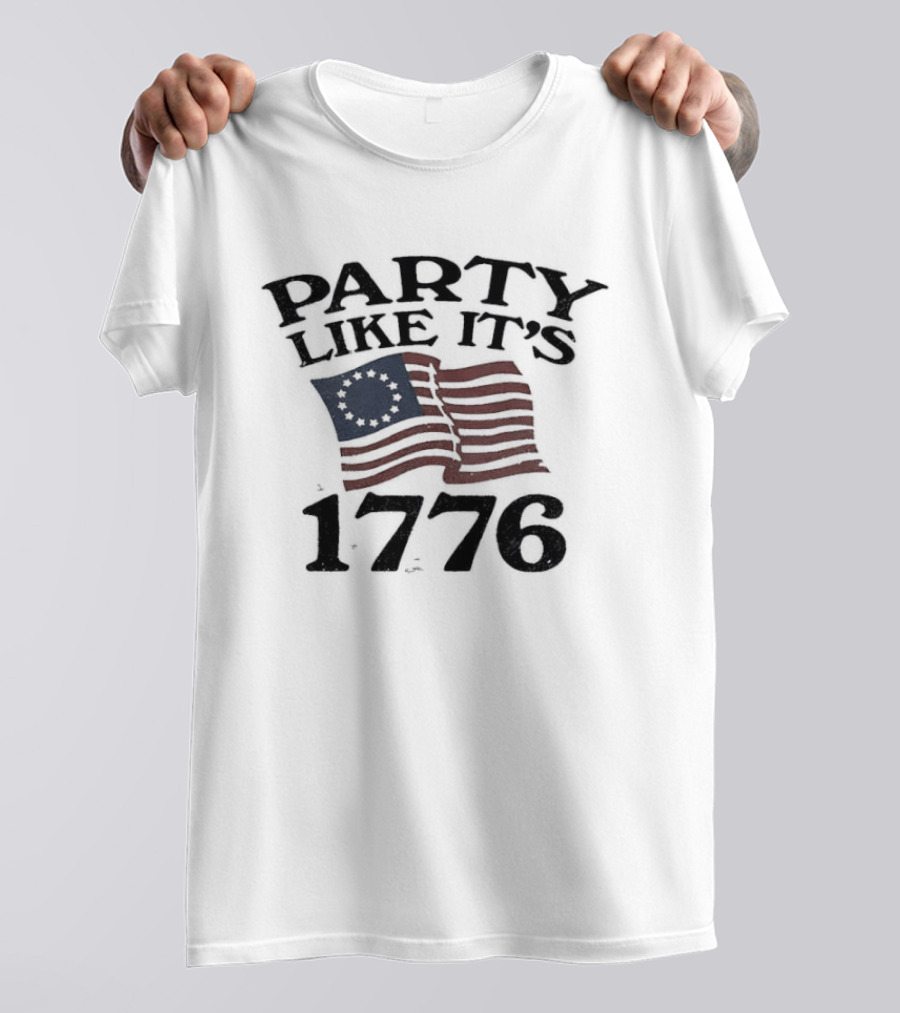Party Like It's 1776 Betsy Ross American Flag Celebration T-Shirt