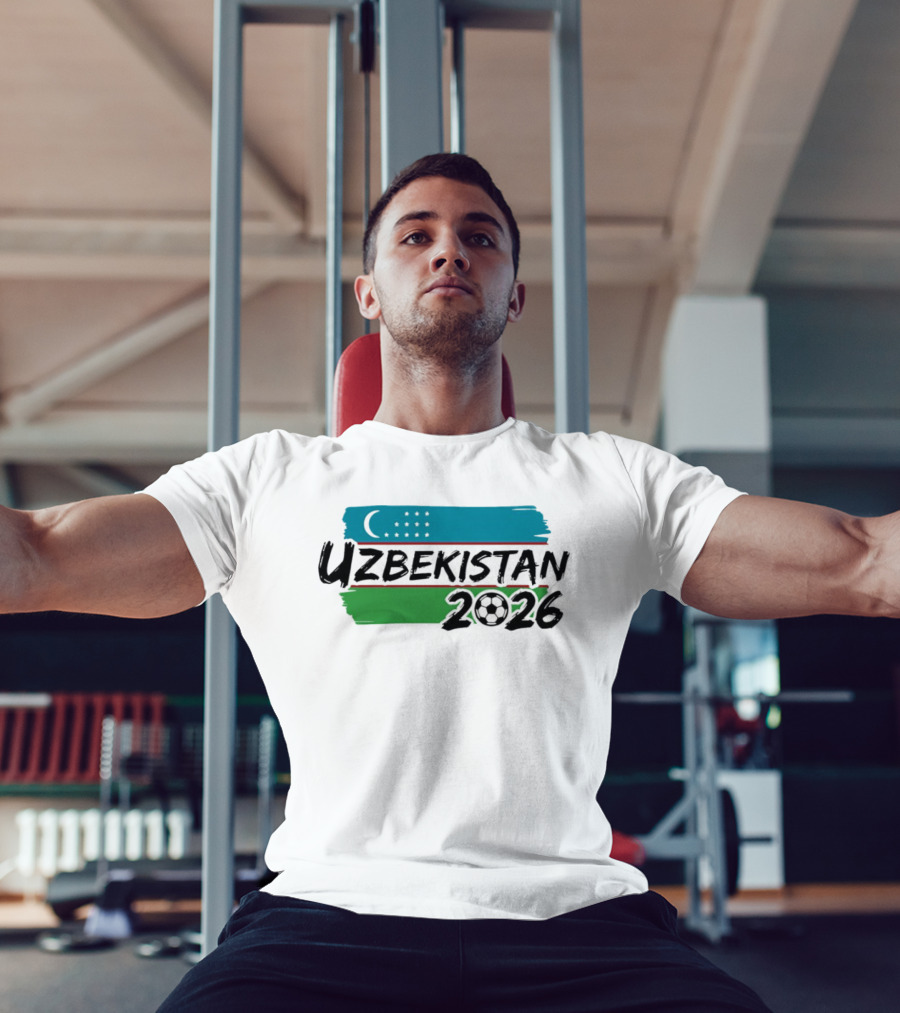 Uzbekistan 2026 National Team World Cup Soccer Flag T-Shirt