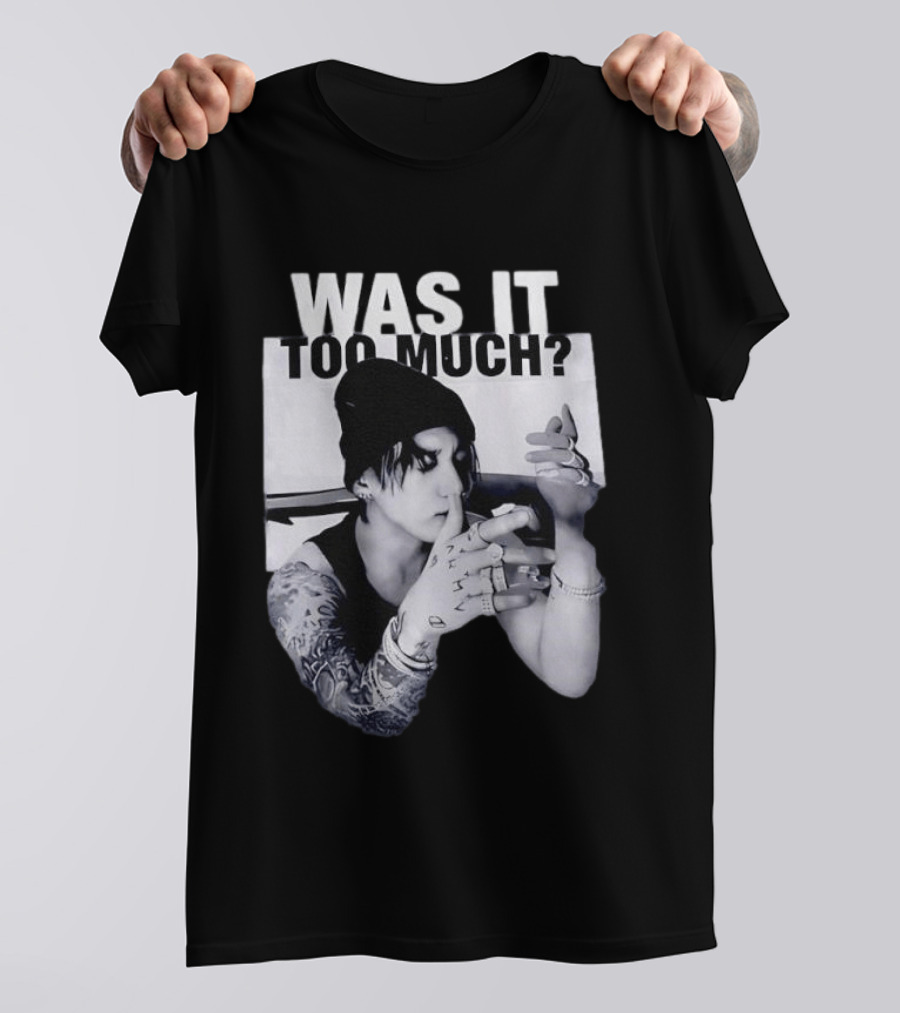 BTS Jungkook Was It Too Much Tattoo T-Shirt